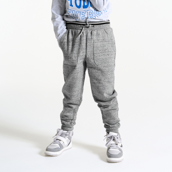 بنطال رياضي باللون الرمادي المرقط للأولاد